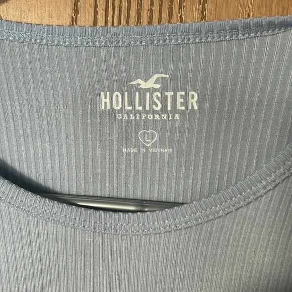 Light Blue Long Sleeve Bodysuit - Picture 2 of 3